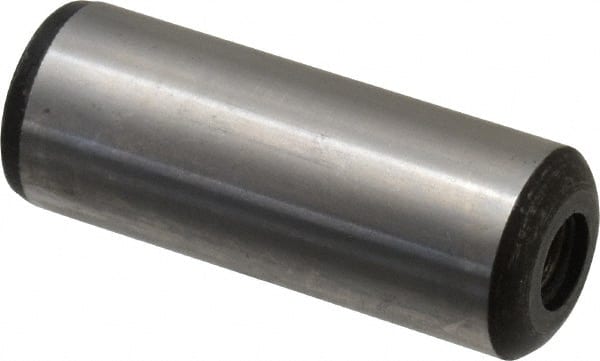 Value Collection - 3/4" Diam x 2" Pin Length Grade 8 Alloy Steel Pull Out Dowel Pin - 1 Rounded & 1 Threaded End - Exact Tooling
