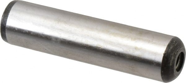 Value Collection - 3/4" Diam x 3" Pin Length Grade 8 Alloy Steel Pull Out Dowel Pin - 1 Rounded & 1 Threaded End - Exact Tooling