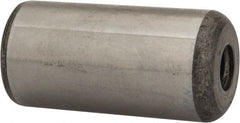 Value Collection - 1" Diam x 2" Pin Length Grade 8 Alloy Steel Pull Out Dowel Pin - 1 Rounded & 1 Threaded End - Exact Tooling