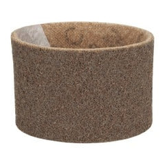 3M - 3-1/2" Wide x 15-1/2" OAL, Aluminum Oxide Abrasive Belt - Aluminum Oxide, Coarse, Nonwoven, Series SC-BS - Exact Tooling