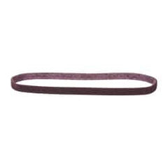3M - 1/2" Wide x 24" OAL, Aluminum Oxide Abrasive Belt - Aluminum Oxide, Medium, Nonwoven, Series SC-BS - Exact Tooling