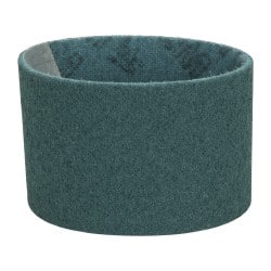 3M - 3-1/2" Wide x 15-1/2" OAL, Aluminum Oxide Abrasive Belt - Aluminum Oxide, Very Fine, Nonwoven, Series SC-BS - Exact Tooling