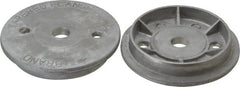 3M - Deburring Wheel Flange - Compatible with 3" Diam x 1/2" Hole Deburring Wheels - Exact Tooling