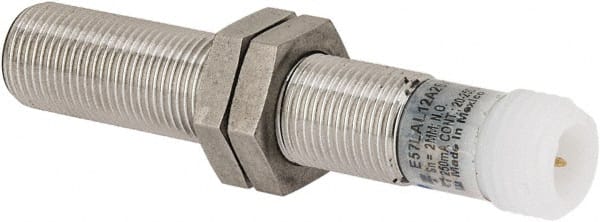 Eaton Cutler-Hammer - NPN, 2mm Detection, Cylinder Shielded, Inductive Proximity Sensor - 2 Wires, IP67, 20 to 250 VAC, M12x1 Thread, 2.46 Inch Long - Exact Tooling