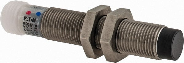 Eaton Cutler-Hammer - NPN, 4mm Detection, Cylinder Unshielded, Inductive Proximity Sensor - 2 Wires, IP67, 20 to 250 VAC, M12x1 Thread, 2.87 Inch Long - Exact Tooling