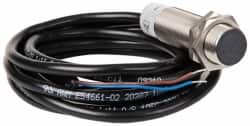 Eaton Cutler-Hammer - NPN, 5mm Detection, Cylinder Shielded, Inductive Proximity Sensor - 2 Wires, IP67, 40 to 250 VAC, M18x1 Thread, 2.54 Inch Long - Exact Tooling