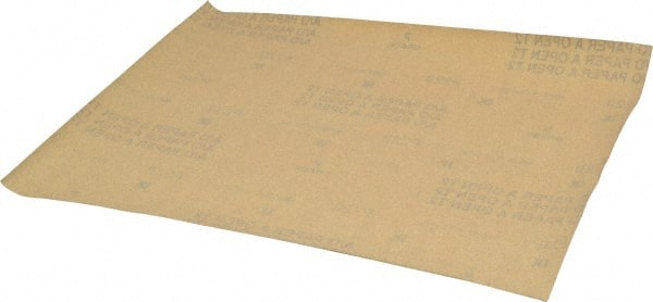 Value Collection - 220 Grit, Aluminum Oxide Sanding Sheet - 11" Long x 9" Wide, Very Fine Grade, A Weighted Paper Backing - Exact Tooling