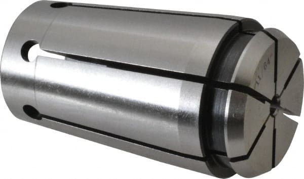 Accupro - TG/PG 100 11/64" Standard Single Angle Collet - 0.02mm TIR, 60.14mm OAL, 34.26mm Overall Diam - Exact Tooling