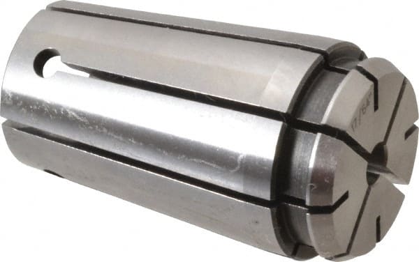 Accupro - TG/PG 100 17/64" Standard Single Angle Collet - 0.02mm TIR, 60.14mm OAL, 34.26mm Overall Diam - Exact Tooling