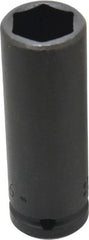 Proto - 3/4" Drive 15/16" Deep Thin Wall Impact Socket - 6 Points, 4" OAL - Exact Tooling