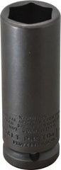 Proto - 3/4" Drive 1" Deep Thin Wall Impact Socket - 6 Points, 4" OAL - Exact Tooling