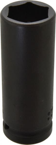 Proto - 3/4" Drive 1-1/16" Deep Thin Wall Impact Socket - 6 Points, 4" OAL - Exact Tooling