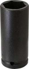 Proto - 3/4" Drive 1-1/4" Deep Thin Wall Impact Socket - 6 Points, 4" OAL - Exact Tooling