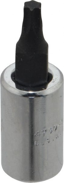 Proto - 1/4" Drive, T20 Torx Bit Socket - 1-1/2" OAL - Exact Tooling