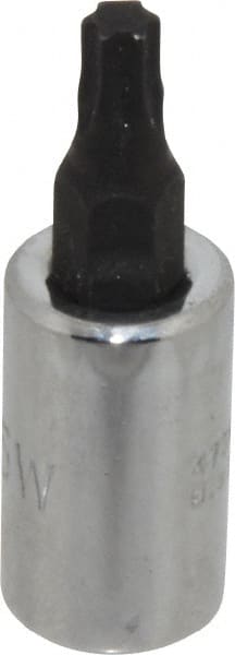 Proto - 1/4" Drive, T25 Torx Bit Socket - 1-1/2" OAL - Exact Tooling