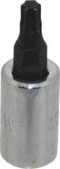 Proto - 1/4" Drive, T25 Torx Bit Socket - 1-1/2" OAL - Exact Tooling