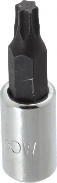 Proto - 1/4" Drive, T30 Torx Bit Socket - 1-3/4" OAL - Exact Tooling