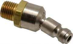 Coilhose Pneumatics - 1/4 Male NPT Pneumatic Hose Ball Swivel - Brass/Steel, Tru-Flate Automotive Interchange, 1/4" Body Diam - Exact Tooling