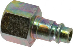 Coilhose Pneumatics - 3/8 Female NPT Acme Pneumatic Hose Connector - Steel, 1/4" Body Diam - Exact Tooling