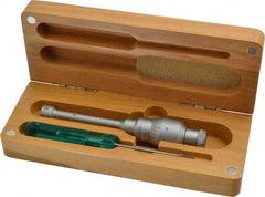 SPI - 0.425 to 0.5", 2" Gage Depth, Mechanical Inside Hole Micrometer - 0.0001" Graduation, 0.0002" Accuracy, Ratchet Stop Thimble - Exact Tooling