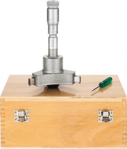 SPI - 5 to 6", 5.51" Gage Depth, Mechanical Inside Hole Micrometer - 0.0002" Graduation, 0.0004" Accuracy, Ratchet Stop Thimble - Exact Tooling