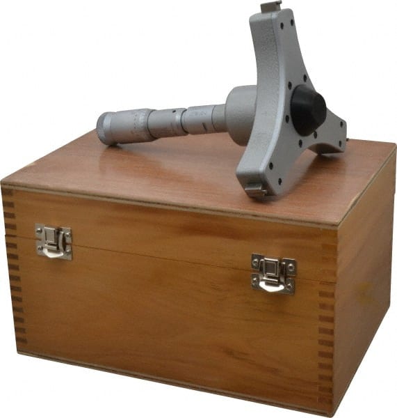 SPI - 7 to 8", 5.51" Gage Depth, Mechanical Inside Hole Micrometer - 0.0002" Graduation, 0.0008" Accuracy, Ratchet Stop Thimble - Exact Tooling