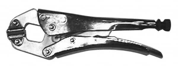 Grip-On - 10" OAL Self-Leveling Jaw Self Adapting Clamp Locking Pliers - Exact Tooling