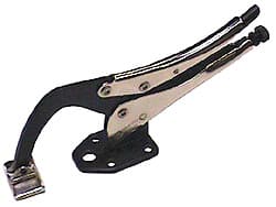 Grip-On - 12" OAL Standard Jaw Table C-Clamp Weld Locking Pliers - Exact Tooling