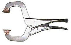 Grip-On - 14" OAL Standard Jaw Stepped C-Clamp Weld Locking Pliers - Exact Tooling