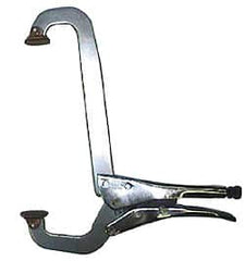 Grip-On - 18" OAL Standard Jaw Stepped C-Clamp Weld Locking Pliers - Exact Tooling