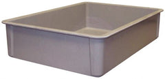 MFG Tray - 400 Lb Load Capacity Gray Fiberglass Tote Container - Stacking, 25.8" Long x 17.8" Wide x 6" High - Exact Tooling