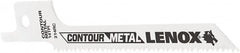 Lenox - 3-5/8" Long x 5/16" Thick, Bi-Metal Reciprocating Saw Blade - Tapered Profile, 14 TPI, Toothed Edge, Universal Shank - Exact Tooling