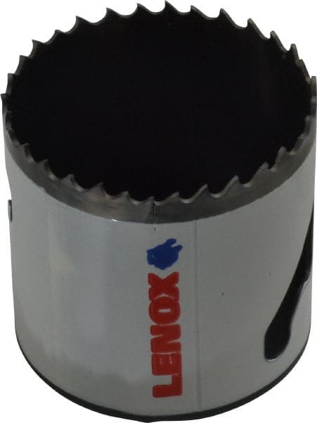Lenox - 2-1/8" Diam, 1-1/2" Cutting Depth, Hole Saw - Bi-Metal Saw, Toothed Edge - Exact Tooling