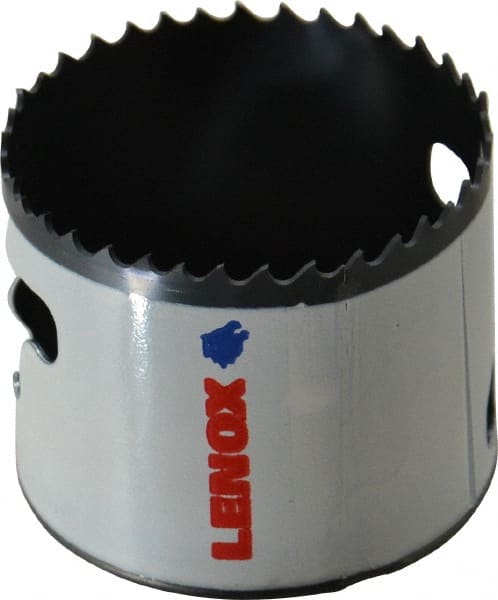 Lenox - 2-1/2" Diam, 1-1/2" Cutting Depth, Hole Saw - Bi-Metal Saw, Toothed Edge - Exact Tooling