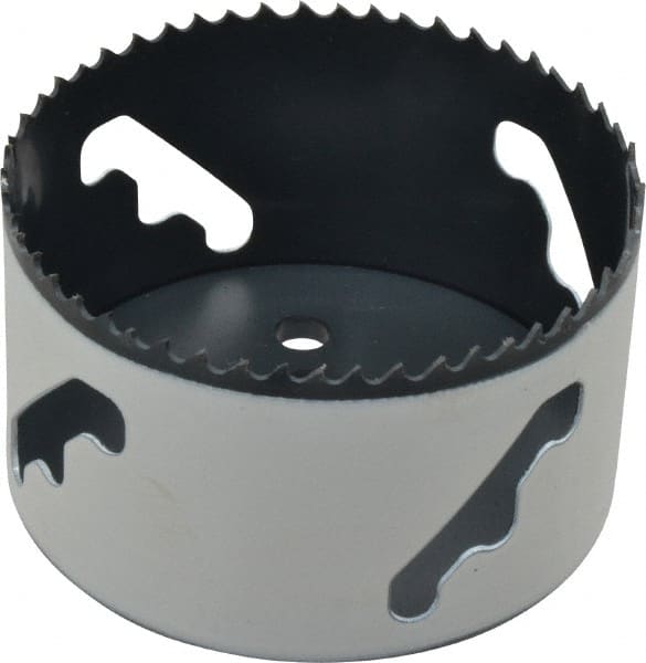 Lenox - 3-1/2" Diam, 1-1/2" Cutting Depth, Hole Saw - Bi-Metal Saw, Toothed Edge - Exact Tooling