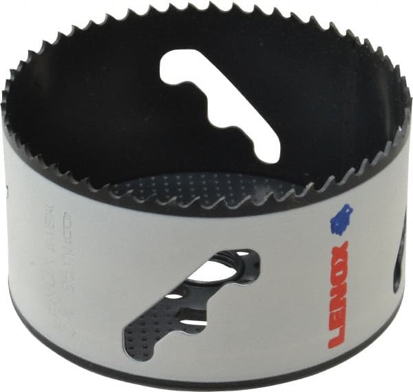 Lenox - 3-3/4" Diam, 1-1/2" Cutting Depth, Hole Saw - Bi-Metal Saw, Toothed Edge - Exact Tooling