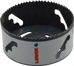 Lenox - 4-1/2" Diam, 1-1/2" Cutting Depth, Hole Saw - Bi-Metal Saw, Toothed Edge - Exact Tooling