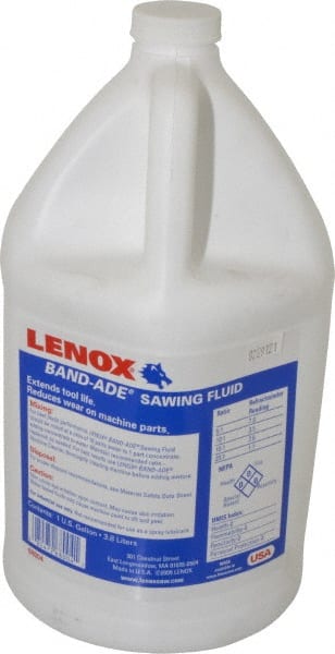 Lenox - Band-Ade, 1 Gal Bottle Sawing Fluid - Semisynthetic, For Cutting, Machining - Exact Tooling