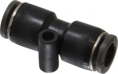 Norgren - 5/16" Tube OD, Brass Push-to-Connect Tube Union - Tube to Tube Connection, 150 Max psi, Nitrile O-Ring, 0 to 175°F Working Temp - Exact Tooling