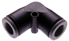 Norgren - 1/8" Tube OD, Brass Push-to-Connect Tube Union Elbow - Tube to Tube Connection, 150 Max psi, Nitrile O-Ring, 0 to 175°F Working Temp - Exact Tooling