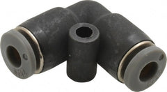 Norgren - 5/32" Tube OD, Brass Push-to-Connect Tube Union Elbow - Tube to Tube Connection, 150 Max psi, Nitrile O-Ring, 0 to 175°F Working Temp - Exact Tooling