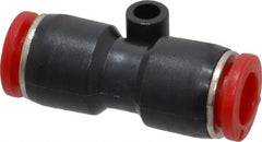 Norgren - 8mm Tube OD, Brass Push-to-Connect Tube Union - Tube to Tube Connection, 150 Max psi, Nitrile O-Ring, 0 to 175°F Working Temp - Exact Tooling