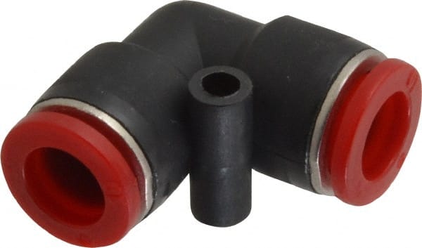 Norgren - 10mm Tube OD, Brass Push-to-Connect Tube Union Elbow - Tube to Tube Connection, 150 Max psi, Nitrile O-Ring, 0 to 175°F Working Temp - Exact Tooling