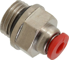 Norgren - 4mm Tube OD, 1/4 BSPP Brass Push-to-Connect Tube Male Connector - Tube to Male BSPP Connection, 150 Max psi, Nitrile O-Ring, 0 to 175°F Working Temp - Exact Tooling