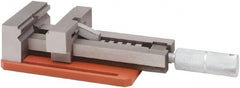 Value Collection - 4" Jaw Width, 4" Jaw Opening Capacity, 1" Jaw Height, Toolmaker's Vise - Flat Jaw, 9" OAL - Exact Tooling