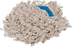 PRO-SOURCE - 18" Long x 5" Wide Yarn Blend Dust Mop Head - Snap-On, Blue, Looped Head, Launderable - Exact Tooling