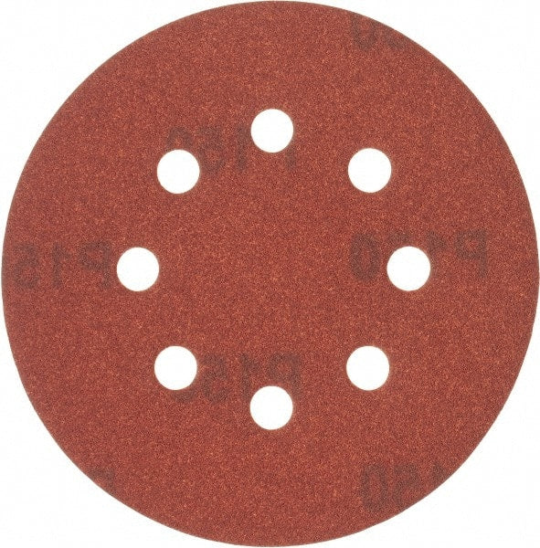 DeWALT - 5" Diam, 150 Grit, Aluminum Oxide Hook & Loop Disc - Very Fine Grade, Coated, Paper Backing, - Exact Tooling