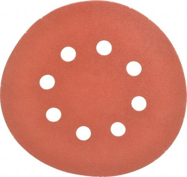 DeWALT - 5" Diam, 220 Grit, Aluminum Oxide Hook & Loop Disc - Very Fine Grade, Coated, Paper Backing, - Exact Tooling