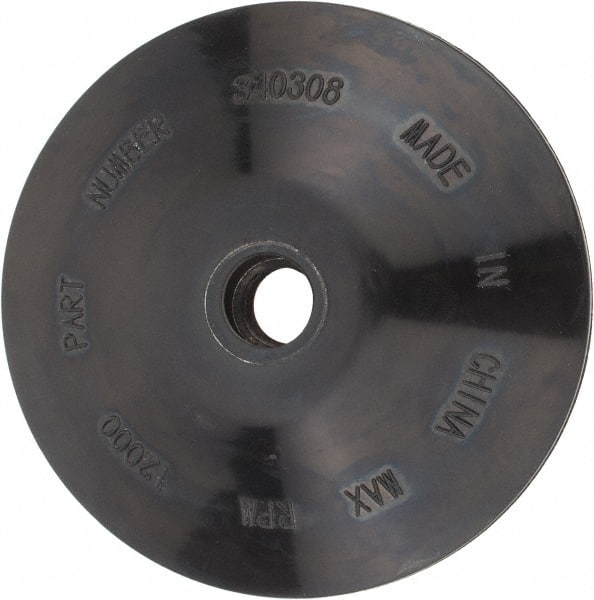 DeWALT - 4-1/2" Diam Locking Nut Disc Backing Pad - Medium Density, 12,000 RPM - Exact Tooling