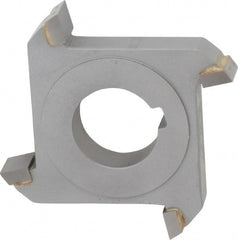 Made in USA - 3" Diam x 1/2" Width of Cut, 4 Teeth, Carbide Tipped Side Milling Cutter - Straight Teeth, Uncoated - Exact Tooling